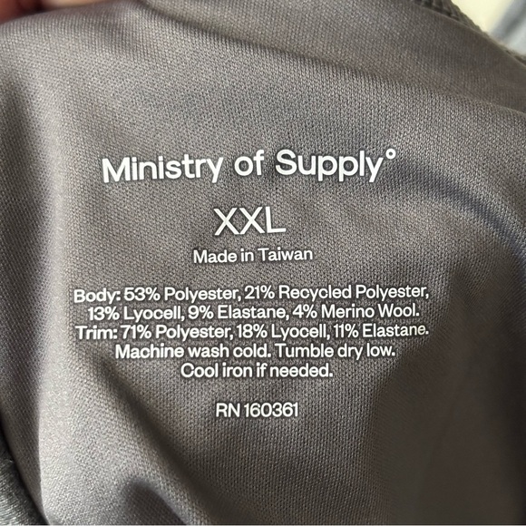 Ministry of Supply Men’s 8” Fusion Terry Short Gray Size XXL New - Picture 7 of 9